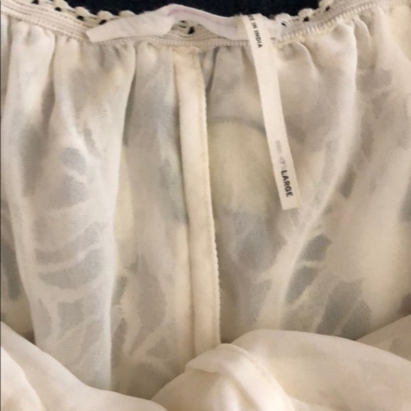 Anthro Floreat Lemon Lace Sleep Shorts Eyelash - Picture 8 of 8